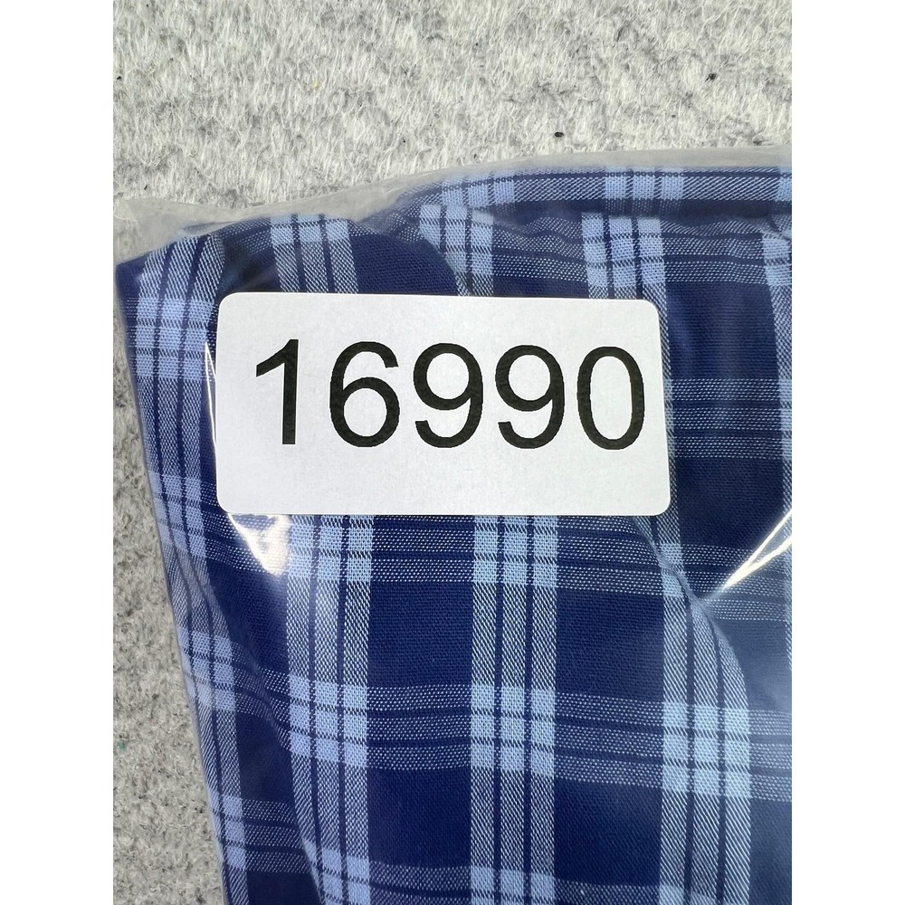 Brooks Brothers Shirt Mens 2XL Blue Plaid 346 Button Down Cotton Golden Fleece - Picture 9 of 9